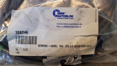 SMW Autoblok Verbindungskabel 15 Meter LPS 4.0 48/120 GER Ind. A - 208246 - NEU