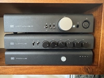 Schiit Jotunheim 2 Amp, Lokius EQ, Modius DAC Stack Black