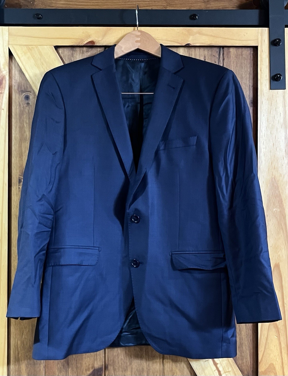 Ermenegildo Zegna Cloth Navy Suit Jacket Blazer Trofeo 100% Wool 42R