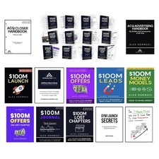 Alex Hormozi Bundle 100M Playbooks, ACQ Close...