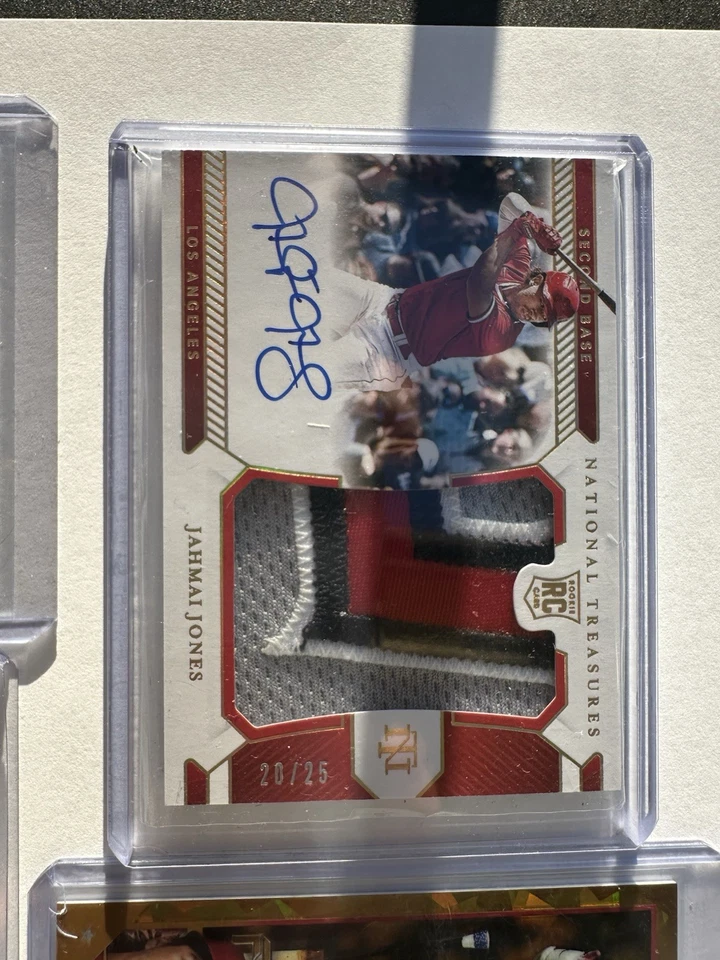 Lote de tarjetas de béisbol (5 tarjetas en total) autos/reliquias usadas en juegos/tarjetas numeradas Foto 3 de 4