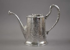 Novel Vintage Pasgorcy Watering Can Teapot Spanish Sterling Silver