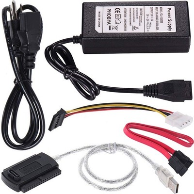 Warmstor SATA/PATA/IDE Hard Drive to USB 2.0 Adapter Converter Cable for 2.5''...