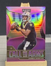 2021 Playoff #CA-JWI Jameis Winston PINK PRIZM Call to Arms Insert Saints 