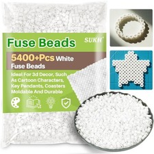 5400 Pcs Fuse Beads Kit Melty Beads with Iron for Kids Crafts Christmas Birthday
