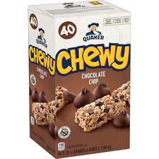 Chocolate Chip Granola Bars, Peanut-Free, 40-Count Imported from Canada 