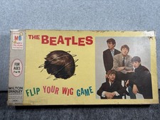VINTAGE THE BEATLES FLIP YOUR WIG GAME BY MILTON BRADLEY 1964 COMPLETE FAB FOUR