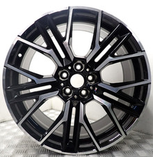 BMW 8 SERIES  20" REAR BLACK DIAMOND CUT ALLOY WHEEL 5A07085 (R-E2)