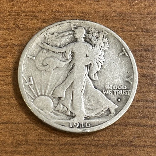 1916-S Walking Liberty Half Dollar VG
