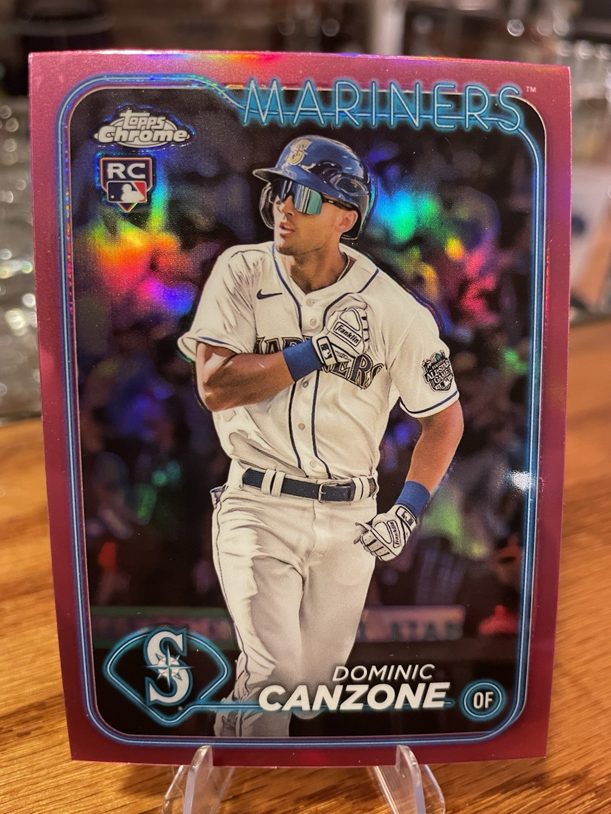 2024 Topps Chrome - Pink Refractor #133 Dominic Canzone (RC)