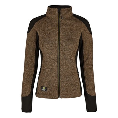 Hans Schäfer  Damen-SMART Strickfleecejacke - Braun, Gr. XL, 80510-9650-XL