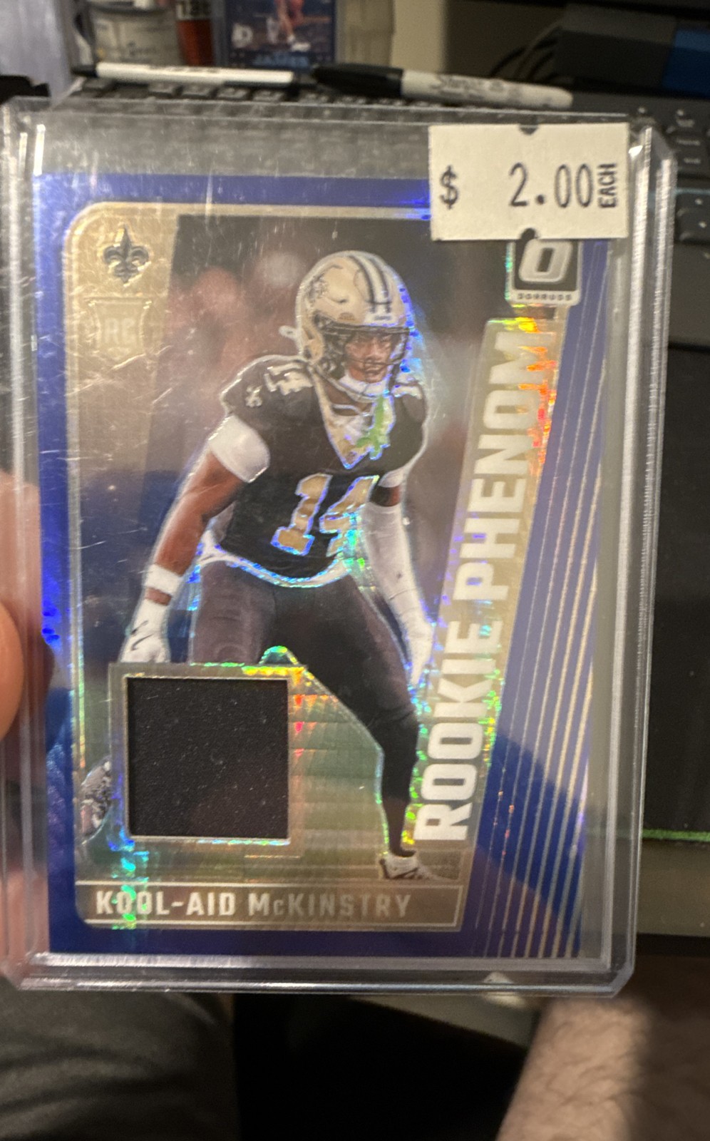 Kool-Aid McKinstry Panini Donruss Optic Rookie Phenoms Relics #RPBKMY Base