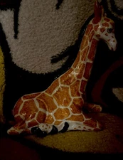 Ceramic giraffe made in Italy
