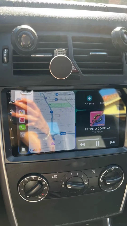 Autoradio 9” Android 15 Per Mercedes-Benz Classe A/B W169W245 4+64GB GPS Navi Bt - Immagine 4 di 4