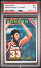 1975 TOPPS #90 KAREEM ABDUL-JABBAR PSA 7