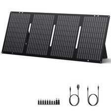 Portable Solar Panel 60W Foldable Solar Charger with DC/USB C/USB A Output DC...