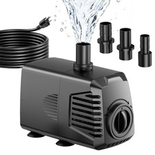 200GPH Submersible Water Pump, Water Fountain 700L/H, 12W with 5.9FT High L...