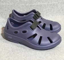 OOFOS OOcandoo Recovery Sandals Women  s 9 Waterdrop Blue Unisex Comfort Outdoor