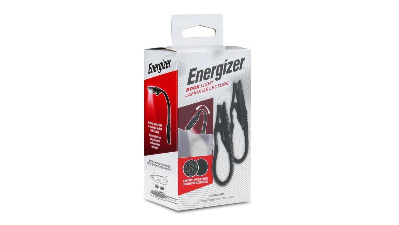 7638900444490 Lampka do czytania Energizer Booklight - 2 sztuki ENERGIZER 6090₽