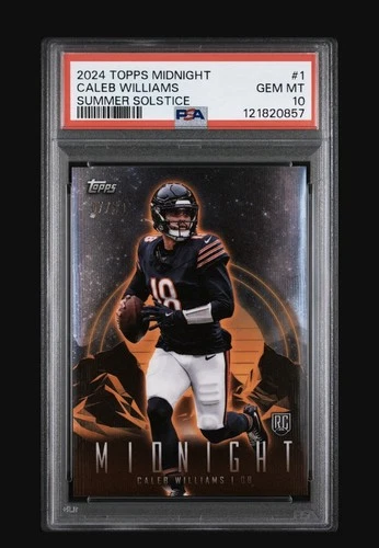 2024 Topps Midnight CALEB WILLIAMS Rookie RC Summer Solstice /50 PSA 10 POP 1