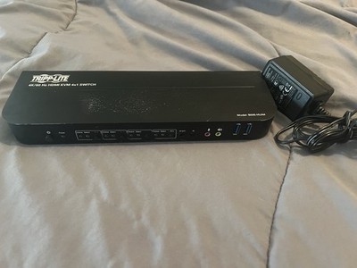 Tripp Lite B005HUA4 4-Port HDMI USB KVM Switch 4K 60Hz HDR Black