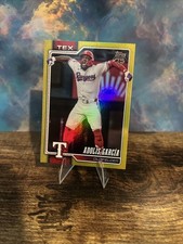 2026 Topps Series 1 Adolis Garcia Yellow Rainbow Foil /399 Texas Rangers