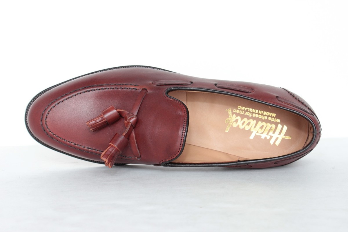 Hitchcock Mens Calfskin Tassel Loafers 1292 Brown Size 5 3E  display picture 1