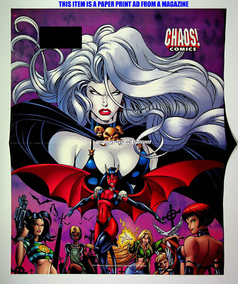 Lady Death + Purgatori Chaos! Comics 1998 Trade Print Magazine Ad Poster ADVERT