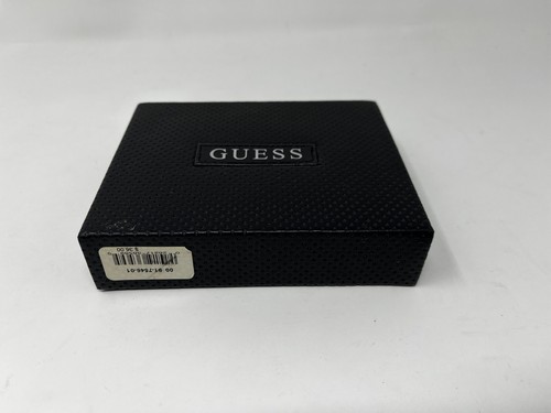 Vintage GUESS Geldbörse Herren echt braun Leder Passcase Brieftasche mit Original Box - Bild 15 von 16