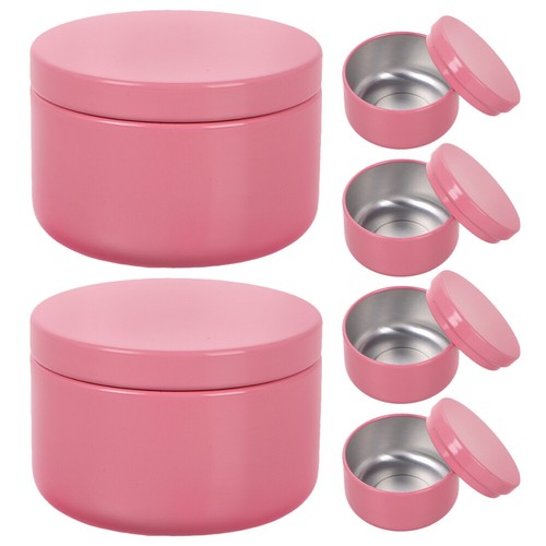 6 Pcs Aromatherapy Packing Can Cookie Tins Candle Jars with Lids