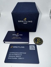 BREITLING SUPEROCEAN HERITAGE II 42 AB2010. STAINLESS STEEL BLACK DIAL AUTOMATIC 17