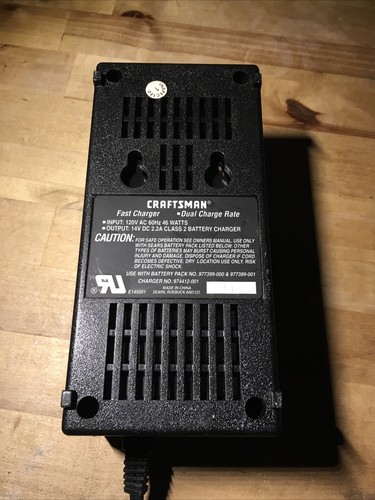 Craftsman Professional 12.0V Dual Charge Rate Battery Fast Charger # 974412-001 - Picture 5 of 9