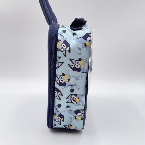 Bluey Insulated Kid’s Blue Lunch Bag with Mesh Pocket on Side NEW WITH TAGS 8x10 - Picture 4 of 5