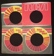 4 pcs - RCA Records Original Co 7" 45RPM Paper Sleeves - Lot - Used
