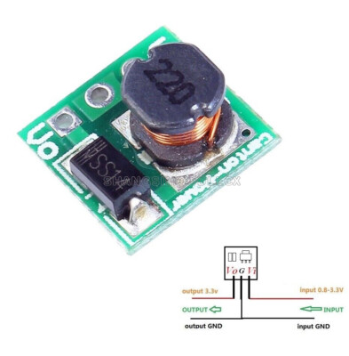 2x DC-DC 1V 1.5V 1.8V 2.5V 3V to DC 3.3V Step-UP Boost Power Supply Converter