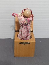 Vintage Ann Fuller "Hush A Bye Baby" Pop Up Jill In A Box. Hand Made In England.