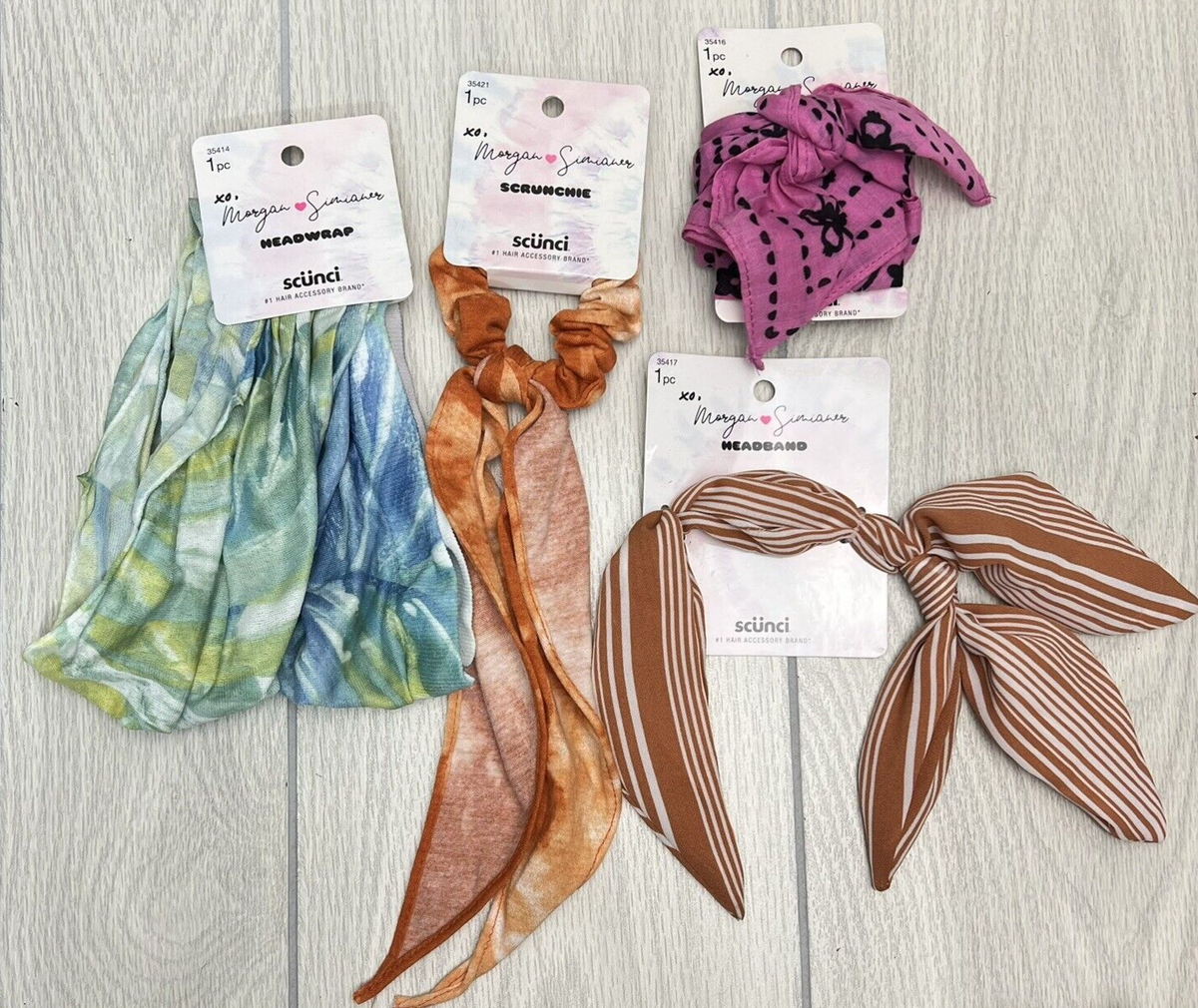Scunci Morgan Simianer Headwrap Headband Scrunchie Scarf  display picture 1