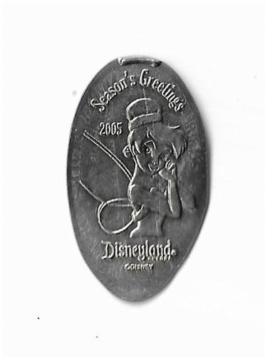 Disneyland - Pressed Nickel - Season's Greetings - Tinkerbell - Retired - 2005