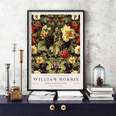 William Morris Druck, William Morris Ausstellung Poster Beeren (206c)