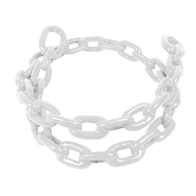 Greenfield Products White Vinyl Coated Chain 1/4