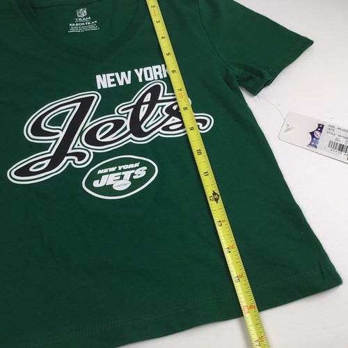 NFL Team Apparel Jets Juventud Cuello en V Camiseta Mangas Cortas en el Juego Talla XS 4/5 - Imagen 5 de 10