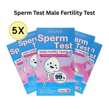 5x Male Fertility Sperm Test Kit Home Test 99% Accurate Fast & Private Results