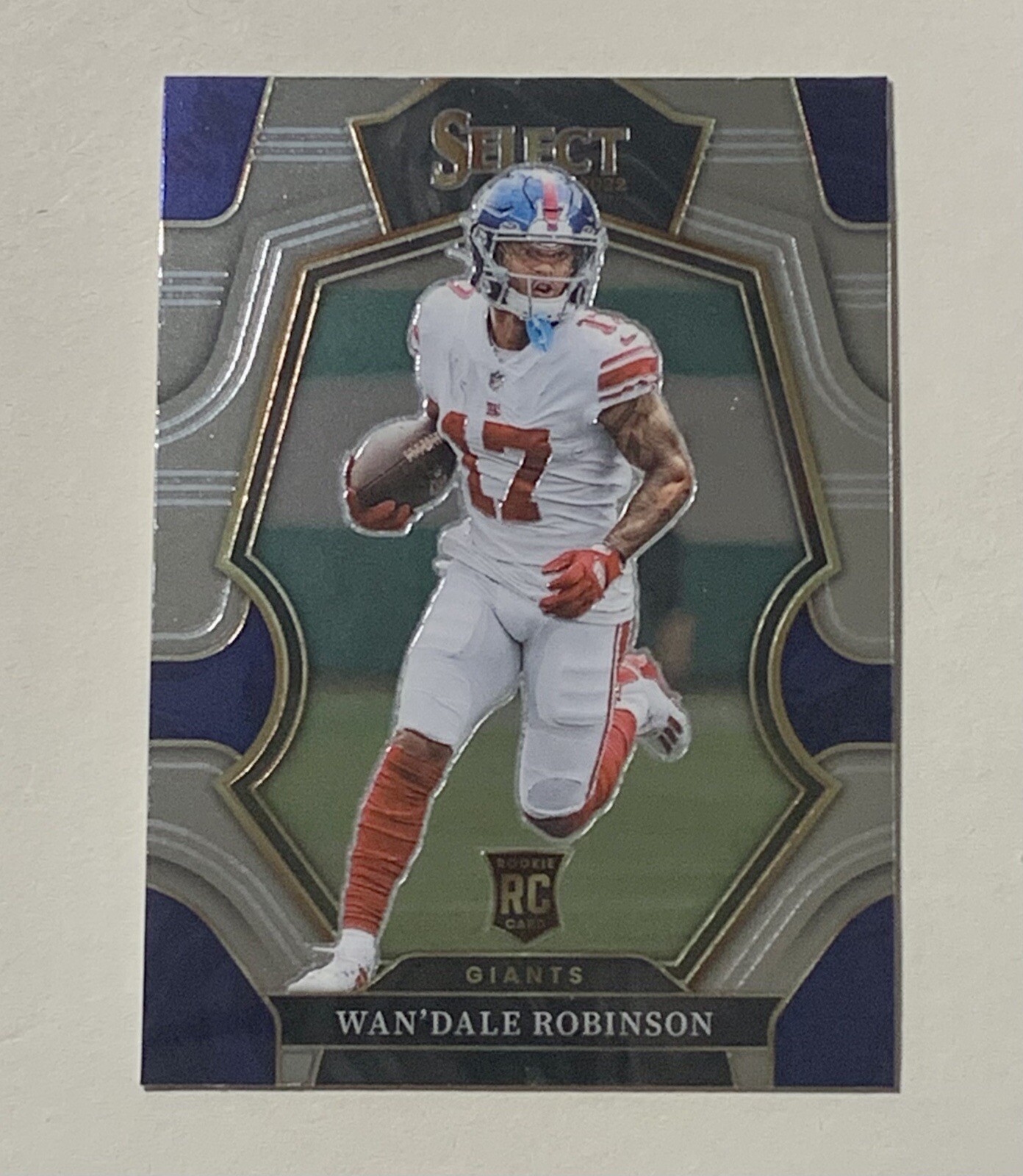 2022 Panini Select Wan’Dale Robinson Premier Level RC #174 New York Giants