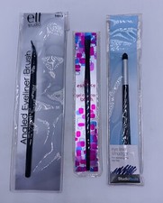 Lot of 3 Eyeliner Brushes -Angled/Smudger/Gel Eyeliner-Various Brands NEW Sealed