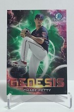 2021 Bowman Draft Chase Petty Genesis  Green Refractor /99
