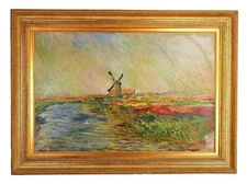 Claude Monet The Tulip Field Museum of France Brushstroke Collection Numbered Ed