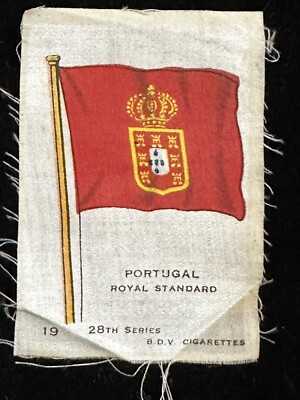 Portugal Red Royal Standard Crown Seven Gold Castles Tobacco Silk BDV Cigarettes
