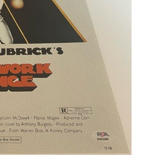 MALCOM MCDOWELL SIGNED CLOCKWORK ORANGE 12X18 PHOTO EXACT PROOF & PSA AUTHENTIC - Picture 4 of 4