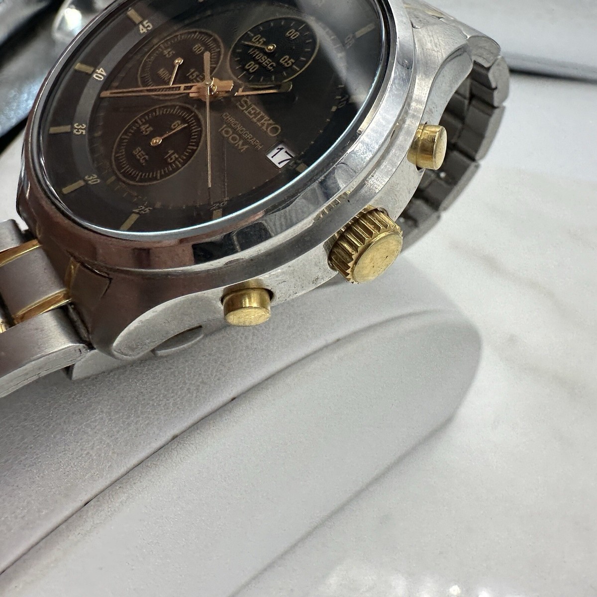 SEIKO 4T57-00G0 CHRONOGRAPH 42mm Men's Watch New Battery SEIKO 4T57-00G0 CHRONOGRAPH 42mm Men's Watch New Battery