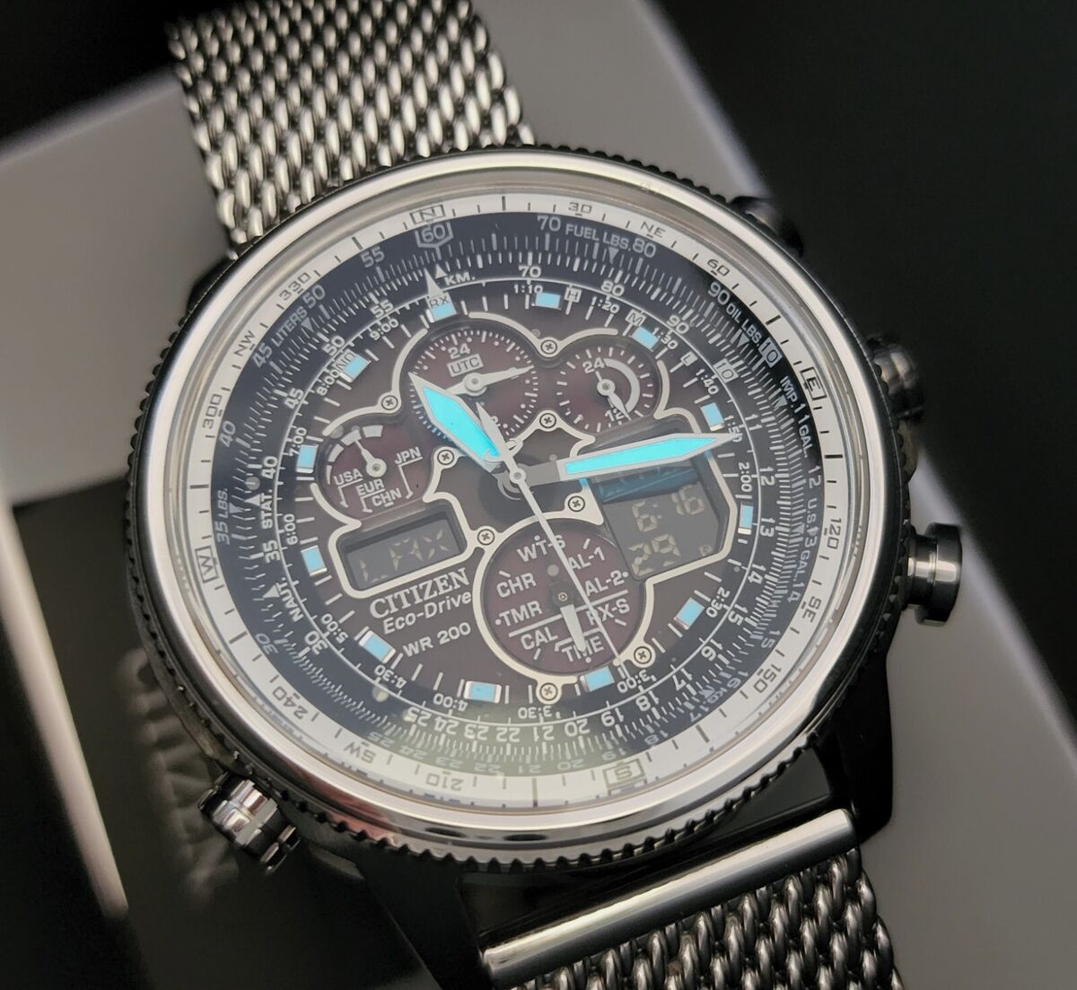 Citizen Navihawk Promaster AT JY8030-83E Eco-Drive Silver Citizen Navihawk Promaster AT JY8030-83E Eco-Drive Silver